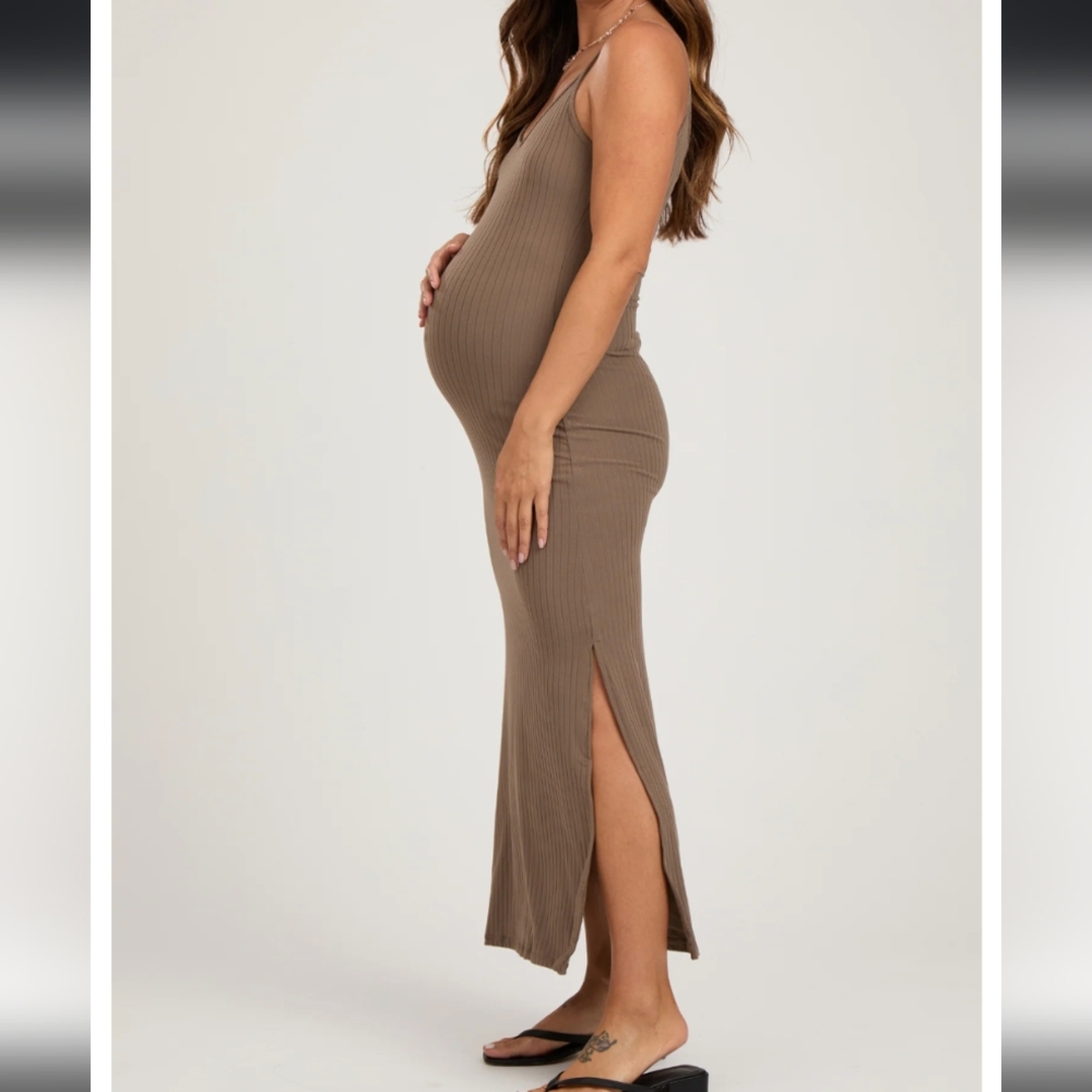 Pink blush maternity dress
